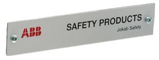 SIGN ABB SAF PROD 220X40X1,5MM