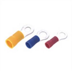 Insulated ring terminal AWG22-16 5.3 mm. #10 red