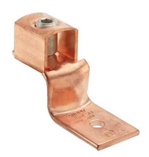 Copper Mechanical Lug, 1 Hole, 1 Barrel,