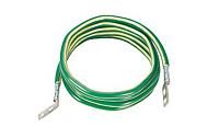 Un 120" longueur # 6 AWG fil vert avec bande horizontale jau