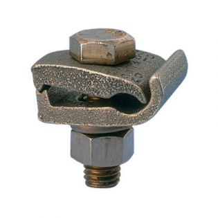 Bronze Grounding Clamp, #4 SOL-2/0 STR