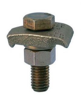 Bronze Grounding Clamp, #8 SOL-#4 STR