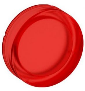 BOUTON SAILLANT, TRANSPARENT, ROUGE