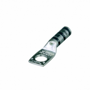 Copper Compression Lug, 1 Hole, #4 AWG F