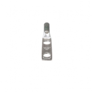 Copper Compression Lug, 2 Hole, #1 AWG,