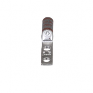 Copper Compression Lug, 2 Hole, #2 AWG,